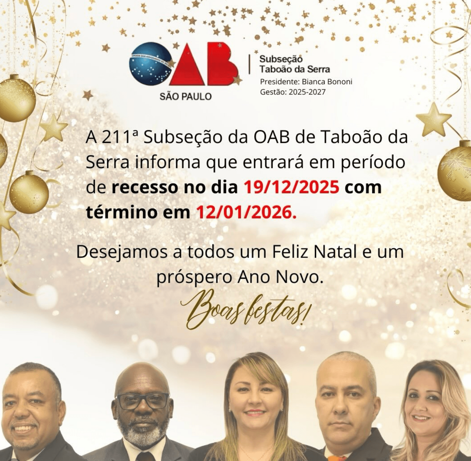 Recesso de Final de Ano