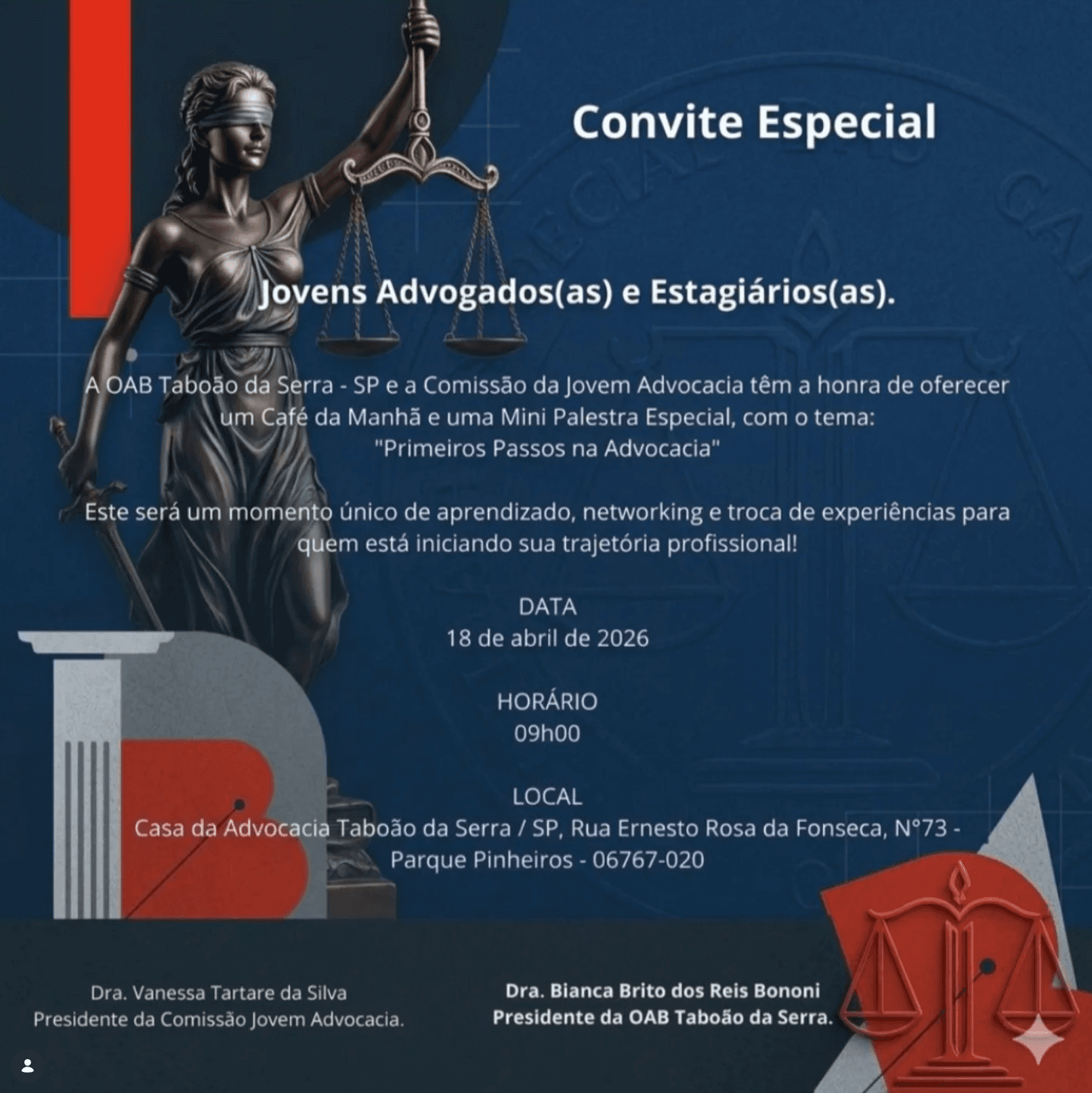 Café da Jovem Advocacia de Taboão da Serra