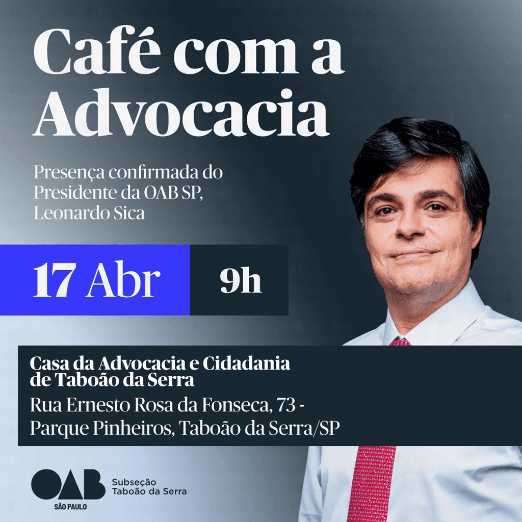 ☕️ Café com a Advocacia em Taboão da Serra!