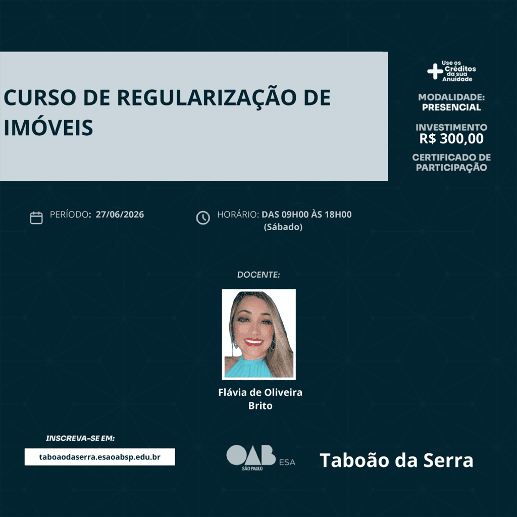 📙 ESA Taboão: Regularização de Imóveis